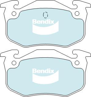 Bendix-AU DB1301 EURO+ - Тормозные колодки, дисковые, комплект autosila-amz.com