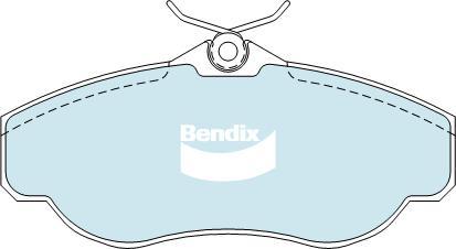 Bendix-AU DB1336 -4WD - Тормозные колодки, дисковые, комплект autosila-amz.com