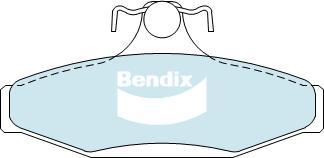 Bendix-AU DB1376 GCT - Тормозные колодки, дисковые, комплект autosila-amz.com
