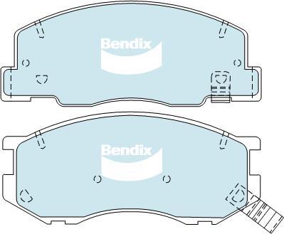 Bendix-AU DB1372 GCT - Тормозные колодки, дисковые, комплект autosila-amz.com