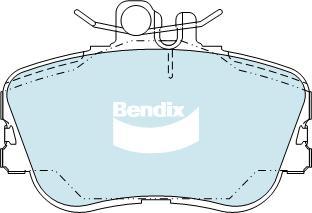 Bendix-AU DB1295 EURO+ - Тормозные колодки, дисковые, комплект autosila-amz.com