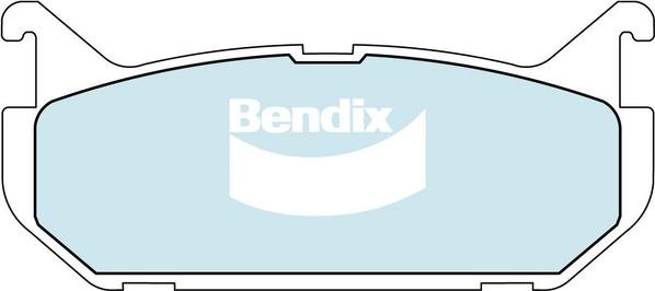 Bendix-AU DB1254 GCT - Тормозные колодки, дисковые, комплект autosila-amz.com