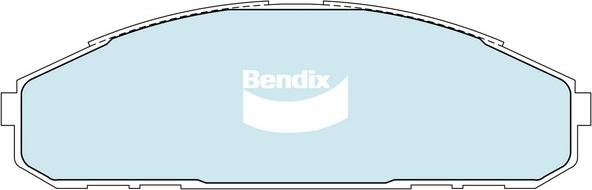 Bendix-AU DB1257 HD - Тормозные колодки, дисковые, комплект autosila-amz.com