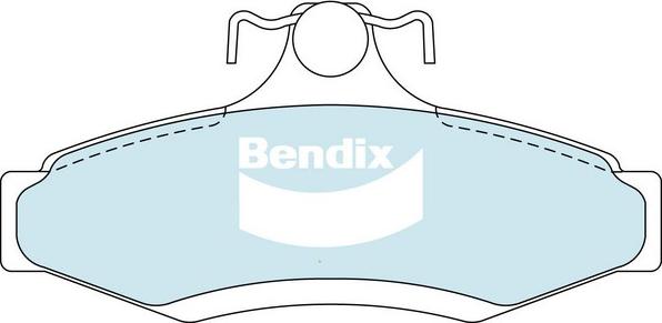 Bendix-AU DB1204 GCT - Тормозные колодки, дисковые, комплект autosila-amz.com