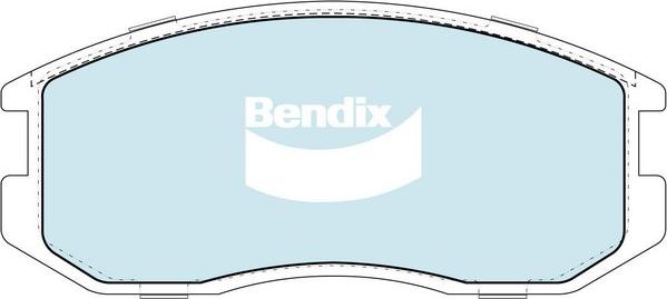 Bendix-AU DB1201 GCT - Тормозные колодки, дисковые, комплект autosila-amz.com