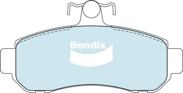 Bendix-AU DB1203 GCT - Тормозные колодки, дисковые, комплект autosila-amz.com