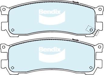 Bendix-AU DB1222 GCT - Тормозные колодки, дисковые, комплект autosila-amz.com