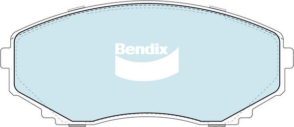 Bendix-AU DB1274 GCT - Тормозные колодки, дисковые, комплект autosila-amz.com