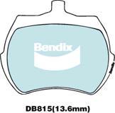 Bendix-AU DB815 GCT - Тормозные колодки, дисковые, комплект autosila-amz.com