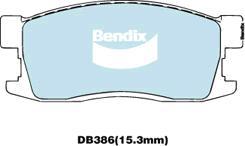 Bendix-AU DB386 GCT - Тормозные колодки, дисковые, комплект autosila-amz.com