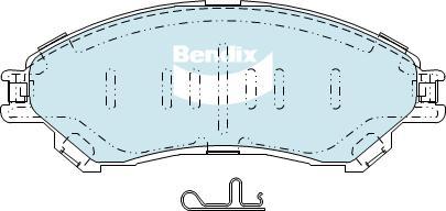 Bendix-AU DB2430 -4WD - Тормозные колодки, дисковые, комплект autosila-amz.com