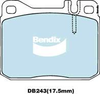 Bendix-AU DB243 GCT - Тормозные колодки, дисковые, комплект autosila-amz.com