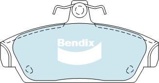 Bendix-AU DB2053 EURO+ - Тормозные колодки, дисковые, комплект autosila-amz.com