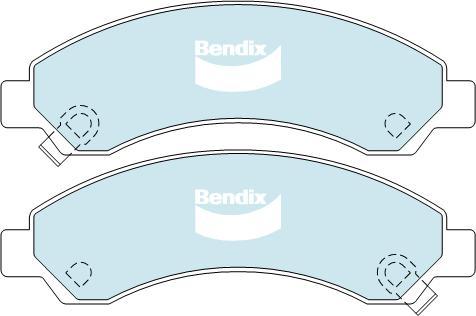 Bendix-AU DB2061 HD - Тормозные колодки, дисковые, комплект autosila-amz.com