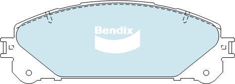 Bendix-AU DB2004 -4WD - Тормозные колодки, дисковые, комплект autosila-amz.com