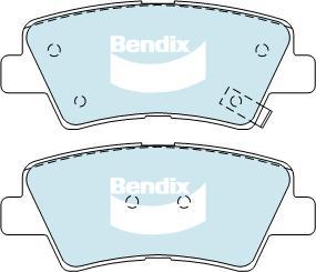 Bendix-AU DB2088 GCT - Тормозные колодки, дисковые, комплект autosila-amz.com