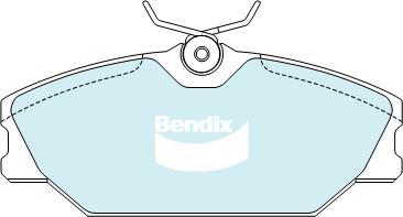 Bendix-AU DB2029 EURO+ - Тормозные колодки, дисковые, комплект autosila-amz.com