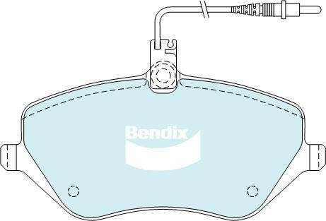 Bendix-AU DB2024 EURO+ - Тормозные колодки, дисковые, комплект autosila-amz.com