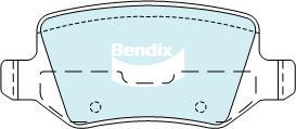 Bendix-AU DB2020 EURO+ - Тормозные колодки, дисковые, комплект autosila-amz.com