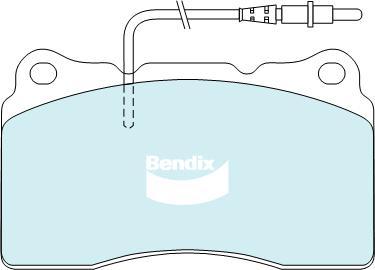 Bendix-AU DB2023 EURO+ - Тормозные колодки, дисковые, комплект autosila-amz.com