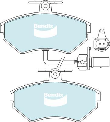 Bendix-AU DB2193 EURO+ - Тормозные колодки, дисковые, комплект autosila-amz.com