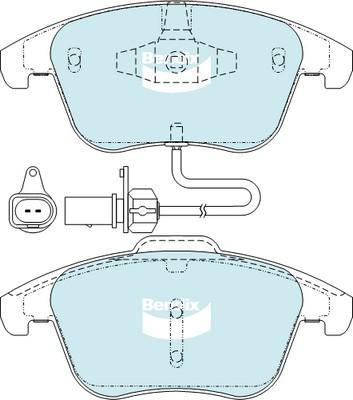 Bendix-AU DB2184 GCT - Тормозные колодки, дисковые, комплект autosila-amz.com