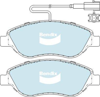 Bendix-AU DB2247 GCT - Тормозные колодки, дисковые, комплект autosila-amz.com