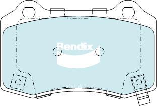 Bendix-AU DB2260 HD - Тормозные колодки, дисковые, комплект autosila-amz.com