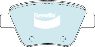 Bendix-AU DB2211 EURO+ - Тормозные колодки, дисковые, комплект autosila-amz.com