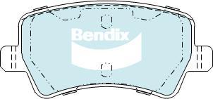 Bendix-AU DB2234 EURO+ - Тормозные колодки, дисковые, комплект autosila-amz.com