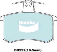 Bendix-AU DB222 EURO+ - Тормозные колодки, дисковые, комплект autosila-amz.com