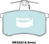 Bendix-AU DB222 GCT - Тормозные колодки, дисковые, комплект autosila-amz.com