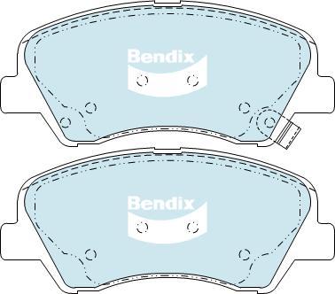 Bendix-AU DB2272 GCT - Тормозные колодки, дисковые, комплект autosila-amz.com