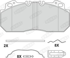 Beral 2909028004195724 - Тормозные колодки, дисковые, комплект autosila-amz.com