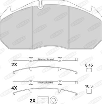 Beral 2905330004145674 - Тормозные колодки, дисковые, комплект autosila-amz.com