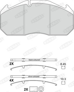 Protechnic PRP0707 - Тормозные колодки, дисковые, комплект autosila-amz.com