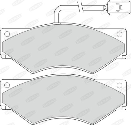 Beral 2900120004134753 - Тормозные колодки, дисковые, комплект autosila-amz.com