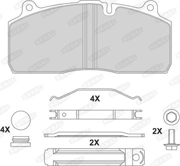 Beral 2919530004145814 - Тормозные колодки, дисковые, комплект autosila-amz.com