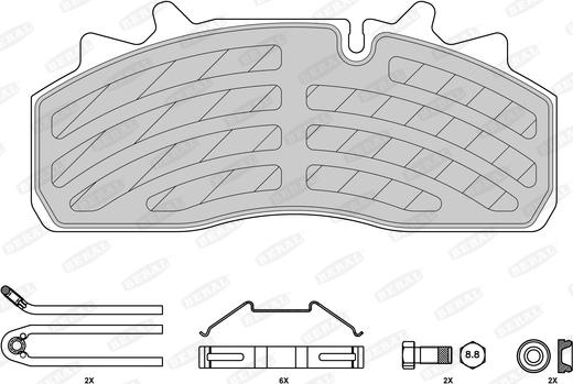 Beral 2915930004145684 - Тормозные колодки, дисковые, комплект autosila-amz.com