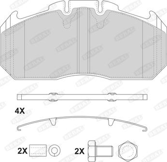 Beral 2915630004145684 - Тормозные колодки, дисковые, комплект autosila-amz.com