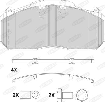 Beral 2915630004145674 - Тормозные колодки, дисковые, комплект autosila-amz.com