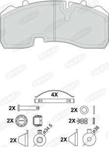 Beral 2916530004245754 - Тормозные колодки, дисковые, комплект autosila-amz.com