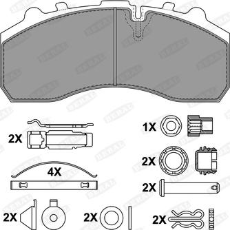 Beral 2910830004145674 - Тормозные колодки, дисковые, комплект autosila-amz.com