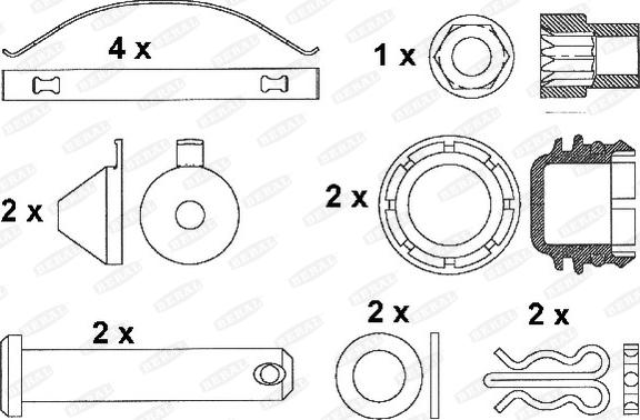 Beral 2911527004145503 - Тормозные колодки, дисковые, комплект autosila-amz.com