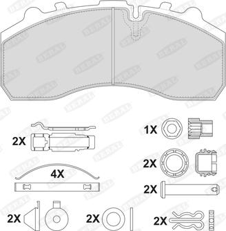 Beral 2917930004145674 - Тормозные колодки, дисковые, комплект autosila-amz.com