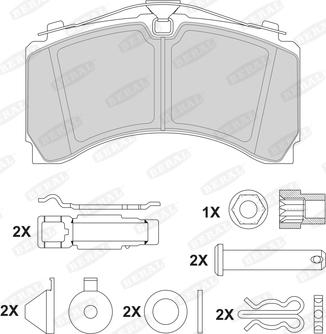 Beral 2924435004172213 - Тормозные колодки, дисковые, комплект autosila-amz.com