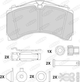 Beral 2924635004171213 - Тормозные колодки, дисковые, комплект autosila-amz.com