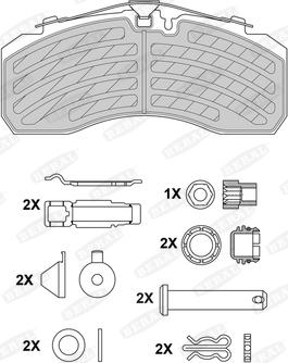 Beral 2925330004145674 - Тормозные колодки, дисковые, комплект autosila-amz.com