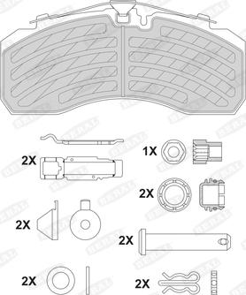 Beral 2925230004105394 - Тормозные колодки, дисковые, комплект autosila-amz.com