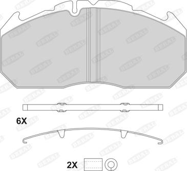 Beral 2921028004145674 - Тормозные колодки, дисковые, комплект autosila-amz.com